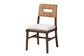 Porsha Modern Bohemian Dark Brown Finished Mahogany Wood and Natural Rattan Dining Chair FredCo
