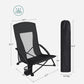 Portable Beach Chair, Black FredCo