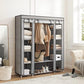 Portable Clothes Storage Organizer Gray FredCo