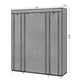 Portable Clothes Storage Organizer Gray FredCo