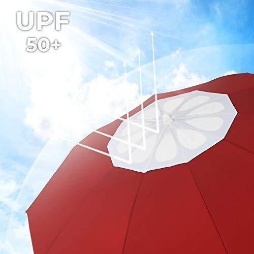 Portable Outdoor Umbrella Red FredCo