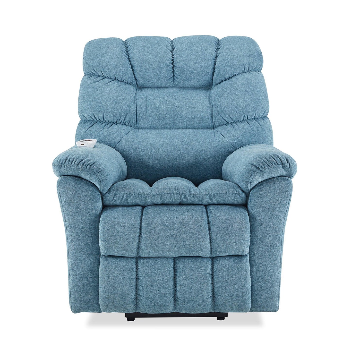 Power Lift Chair, 35 Inch Wide with Adjustable Massage and Heating System, Blue Teal FredCo