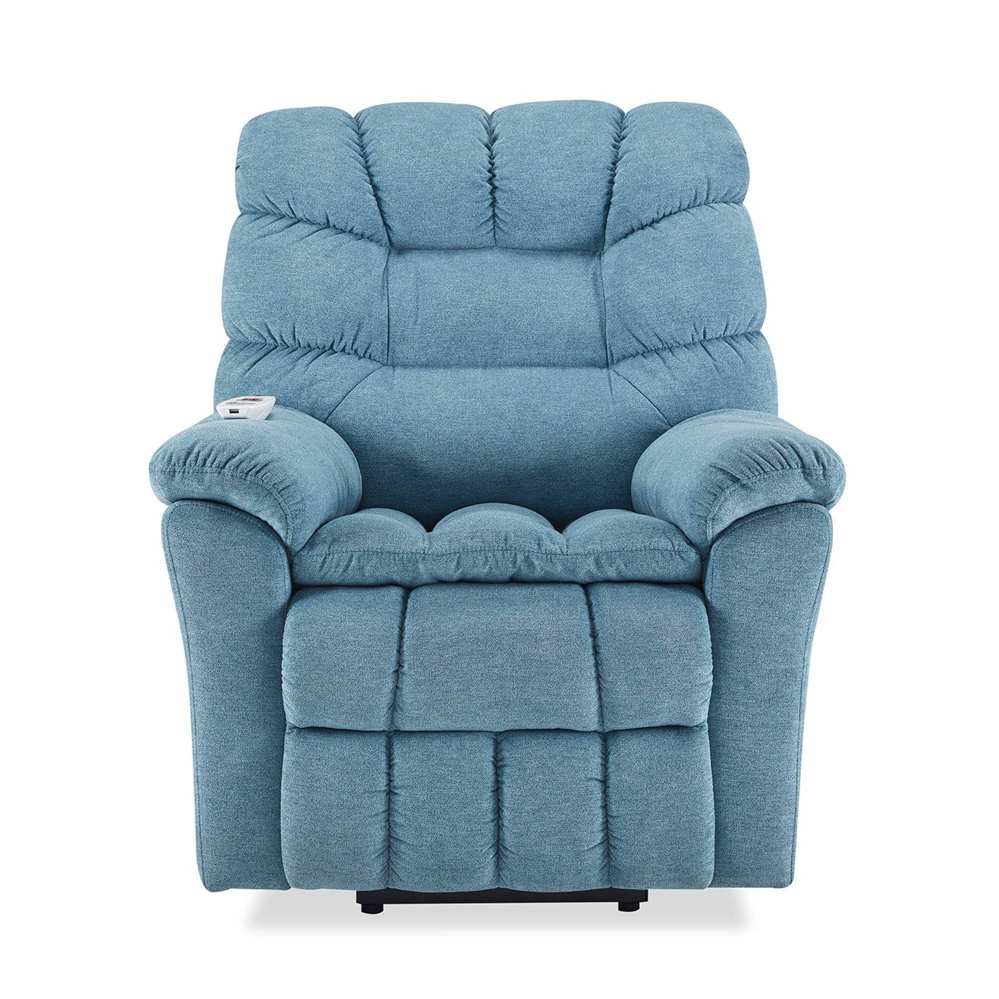 Power Lift Chair, 35 Inch Wide with Adjustable Massage and Heating System, Blue Teal FredCo