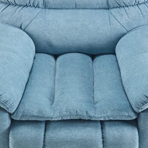 Power Lift Chair, 35 Inch Wide with Adjustable Massage and Heating System, Blue Teal FredCo