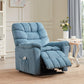 Power Lift Chair, 35 Inch Wide with Adjustable Massage and Heating System, Blue Teal FredCo