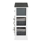 Premala Modern and Contemporary Two-Tone Grey and White Finished Wood 2-Drawer Storage Unit with Baskets FredCo