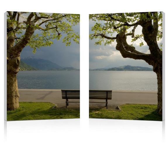 Pristine View Mounted Photography Print Diptych FredCo