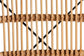 Pro Modern Bohemian Natural Brown Rattan and Black Metal 2-Piece Dining Chair Set FredCo