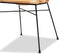 Pro Modern Bohemian Natural Brown Rattan and Black Metal 2-Piece Dining Chair Set FredCo