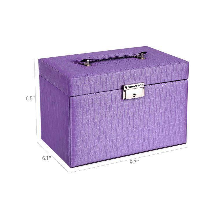 Purple Textured Jewelry Box FredCo