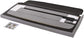 Queen Upholstered Panel Bed with Headboard, Footboard and Rails in Gray, Queen FredCo