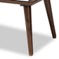 Quinn Mid-Century Modern Two-Tone White and Walnut Finished 1-Drawer Wood End Table FredCo