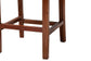 Racquel Modern Bohemian Natural Rattan and Mahogany Wood Counter Stool FredCo