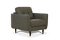 Radwan Chair Pesto Green Leather FredCo