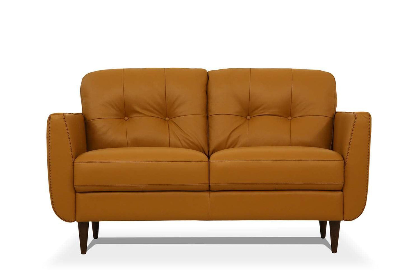 Radwan Loveseat Camel Leather FredCo