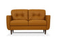 Radwan Loveseat Camel Leather FredCo