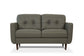 Radwan Loveseat Pesto Green Leather FredCo