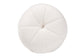 Raelynn Modern and Contemporary Ivory Boucle Upholstered and Gold Metal Ottoman FredCo