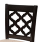 Ramiro Modern and Contemporary Transitional Sand Fabric Upholstered and Dark Brown Finished Wood 2-Piece Counter Stool Set FredCo