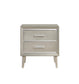 Ramon 2-drawer Nightstand Metallic Sterling 222702 Coaster FredCo