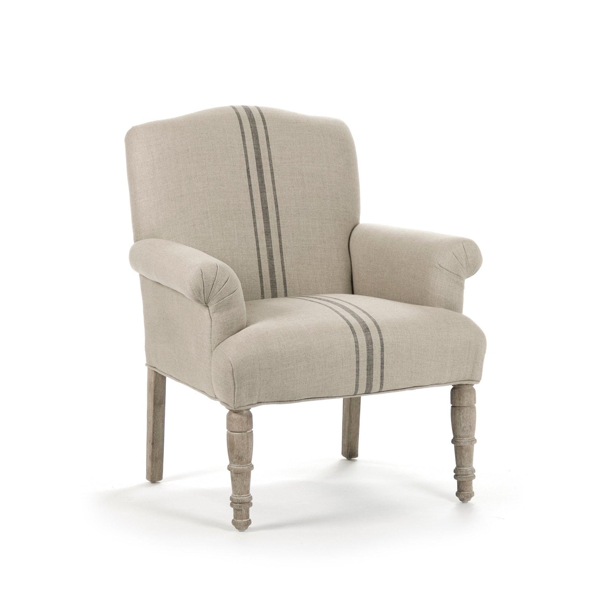 Rana Club Chair CFH132 E272 Blue Stripe FredCo
