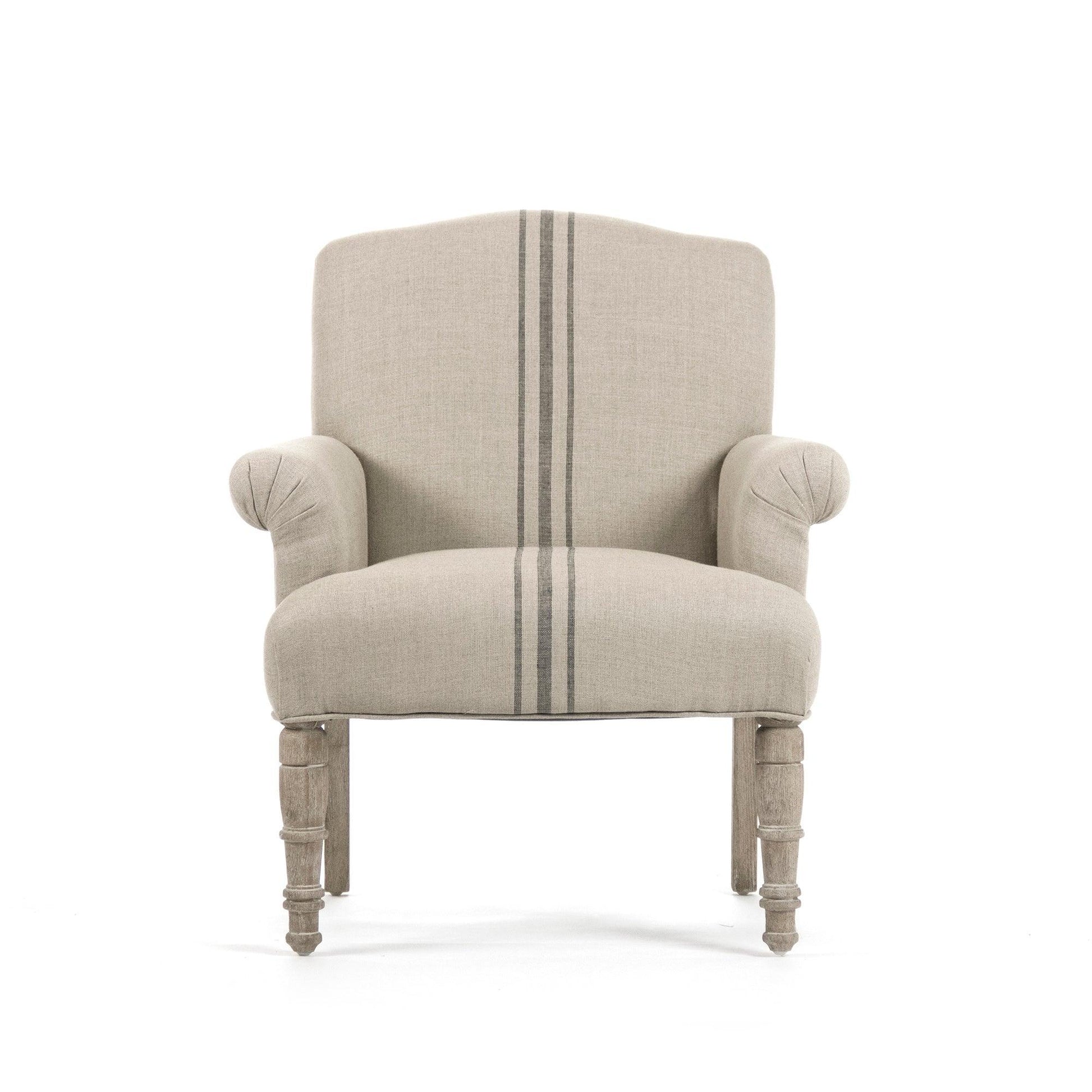 Rana Club Chair CFH132 E272 Blue Stripe FredCo