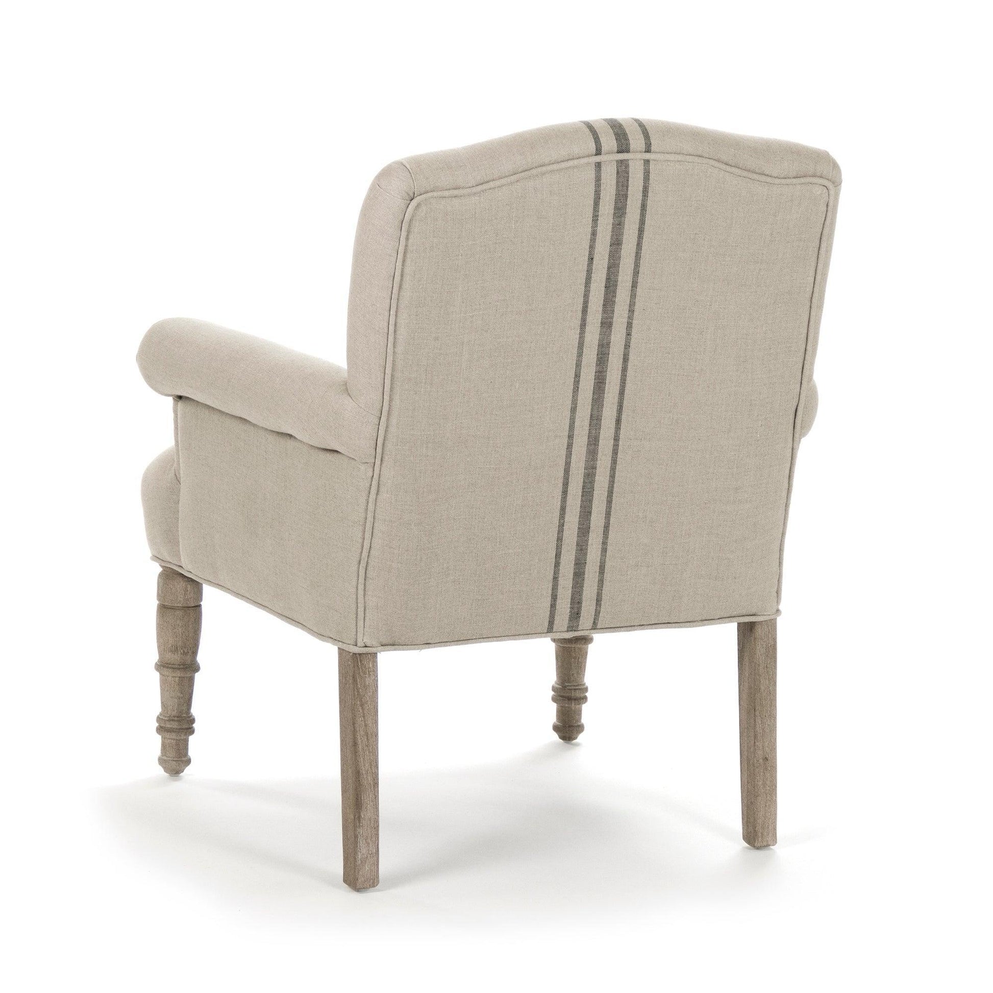 Rana Club Chair CFH132 E272 Blue Stripe FredCo