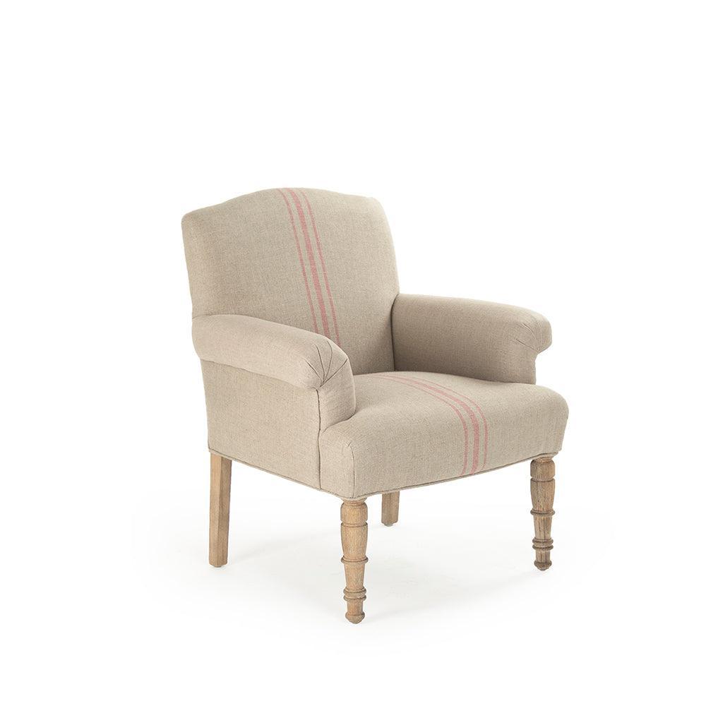 Rana Club Chair CFH132 E272 Red Stripe FredCo