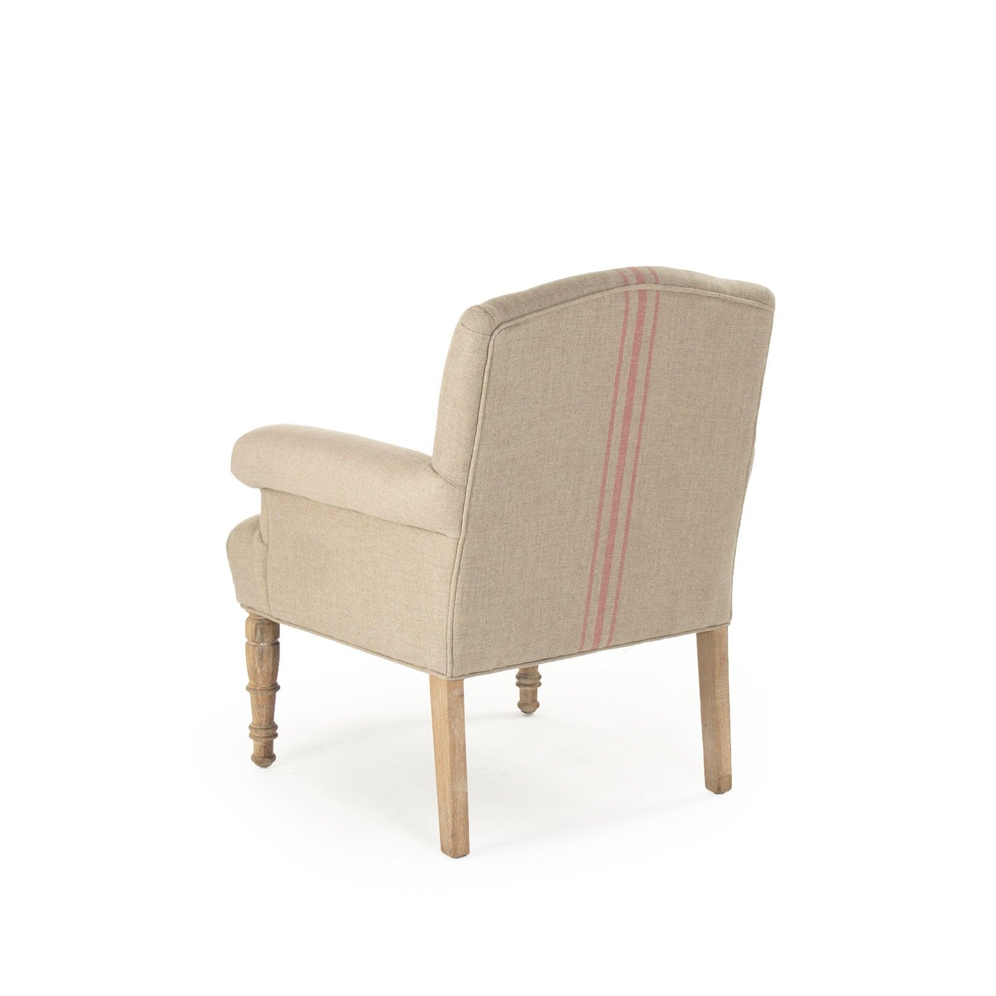 Rana Club Chair CFH132 E272 Red Stripe FredCo