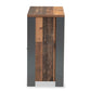 Ranger Mid-Century Modern Two-Tone Rustic Brown and Grey Finished Wood 1-Drawer Sideboard Buffet FredCo