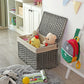 Rattan-Style Storage Box with Cotton Liner FredCo