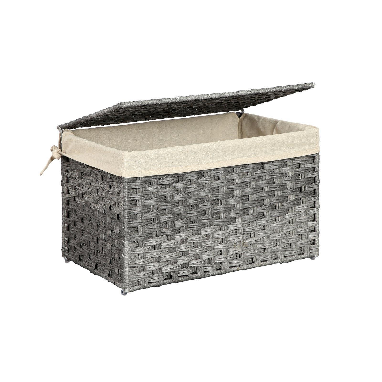 Rattan-Style Storage Box with Cotton Liner FredCo