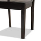 Rava Modern and Contemporary Dark Brown Finished Wood 5-Piece Dining Set FredCo