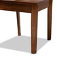 Rava Modern and Contemporary Walnut Brown Finished Wood 5-Piece Dining Set FredCo