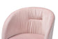 Ravenna Contemporary Glam and Luxe Blush Pink Velvet Fabric and Gold Metal Swivel Office Chair FredCo