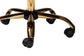 Ravenna Contemporary Glam and Luxe Grey Velvet Fabric and Gold Metal Swivel Office Chair FredCo