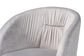 Ravenna Contemporary Glam and Luxe Grey Velvet Fabric and Gold Metal Swivel Office Chair FredCo