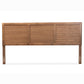 Raya Mid-Century Modern Walnut Brown Finished Wood King Size Headboard FredCo