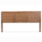 Raya Mid-Century Modern Walnut Brown Finished Wood King Size Headboard FredCo