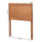 Raya Mid-Century Modern Walnut Brown Finished Wood Twin Size Headboard FredCo
