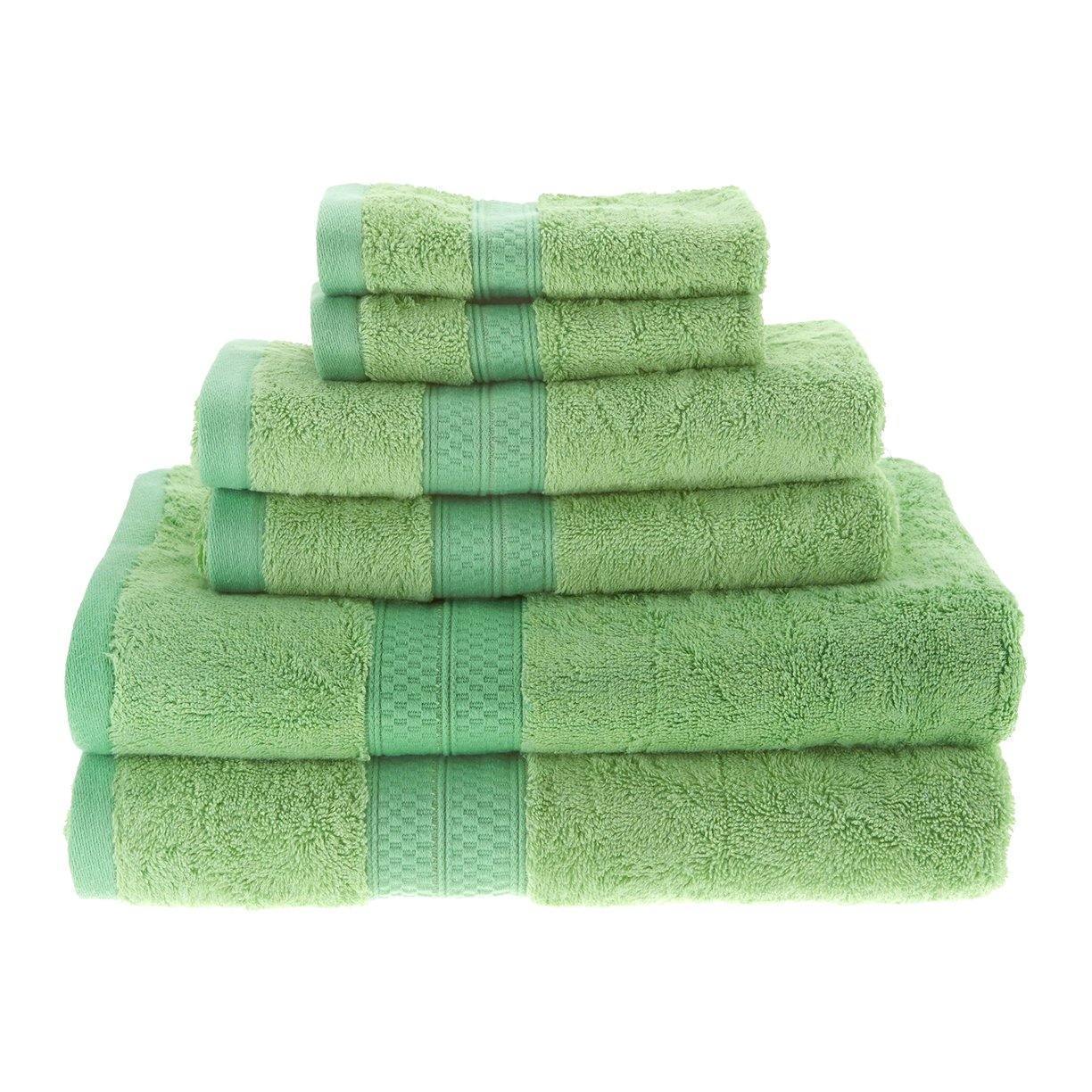 Rayon from Bamboo 650 GSM Plush and Absorbent 6-Piece Towel Set FredCo