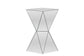 Rebecca Contemporary Multi-Faceted Mirrored Side TableOne (1) End Table FredCo