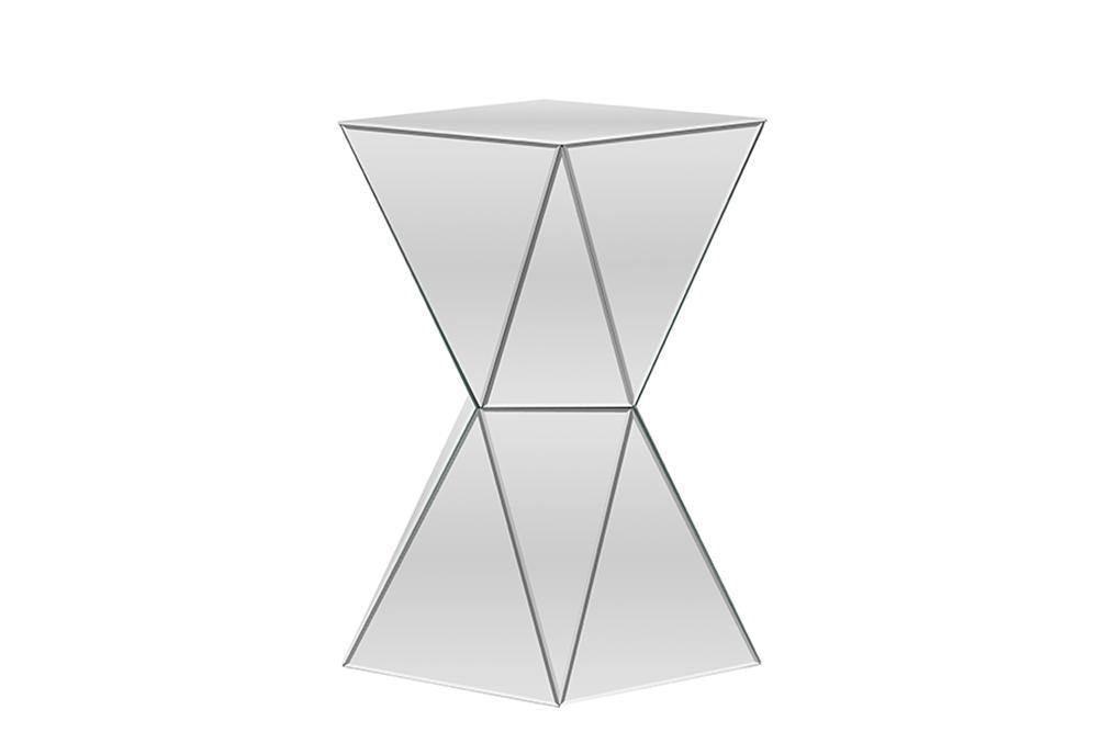 Rebecca Contemporary Multi-Faceted Mirrored Side TableOne (1) End Table FredCo