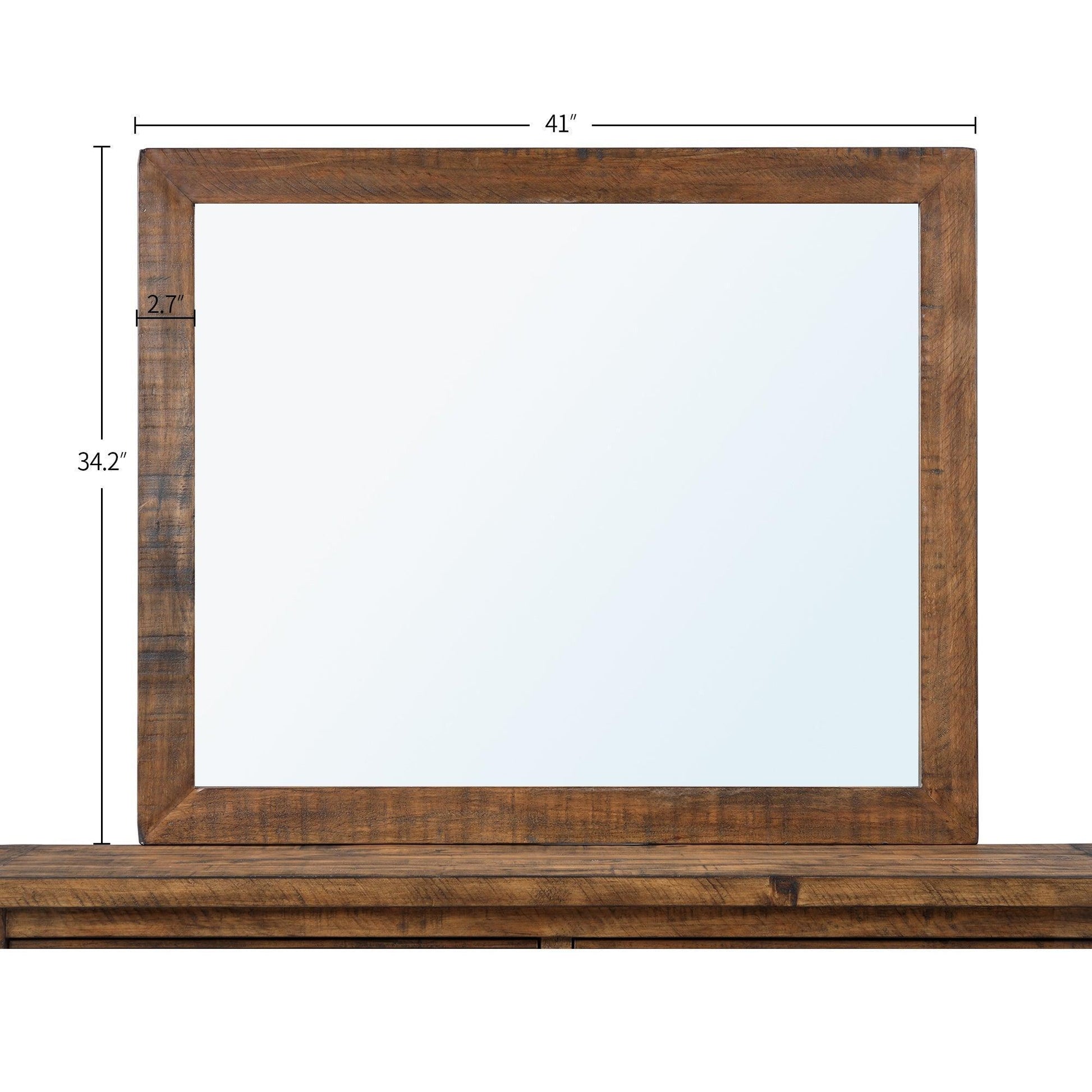 Reclaimed Pine Wood Mirror WF298403AAD FredCo