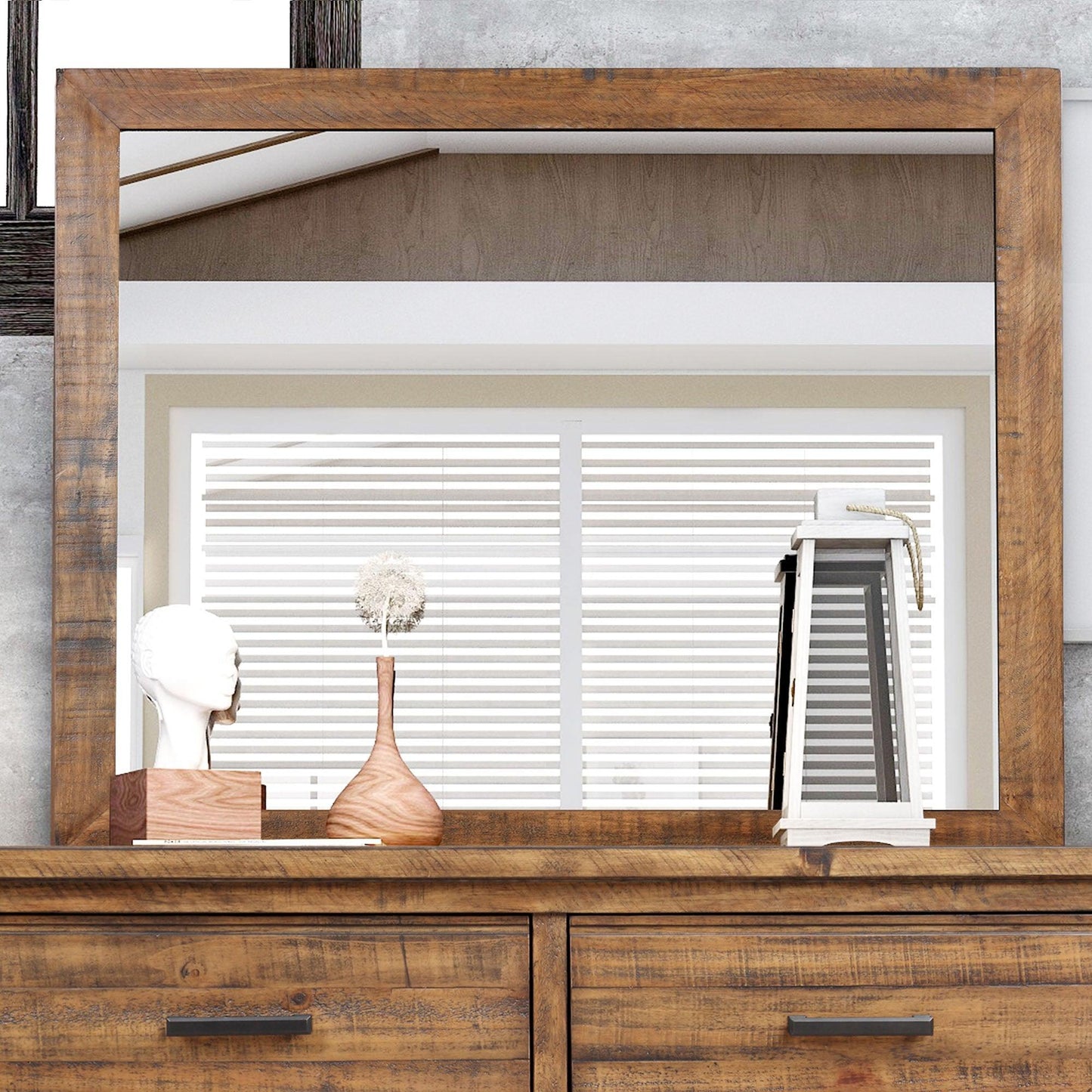 Reclaimed Pine Wood Mirror WF298403AAD FredCo