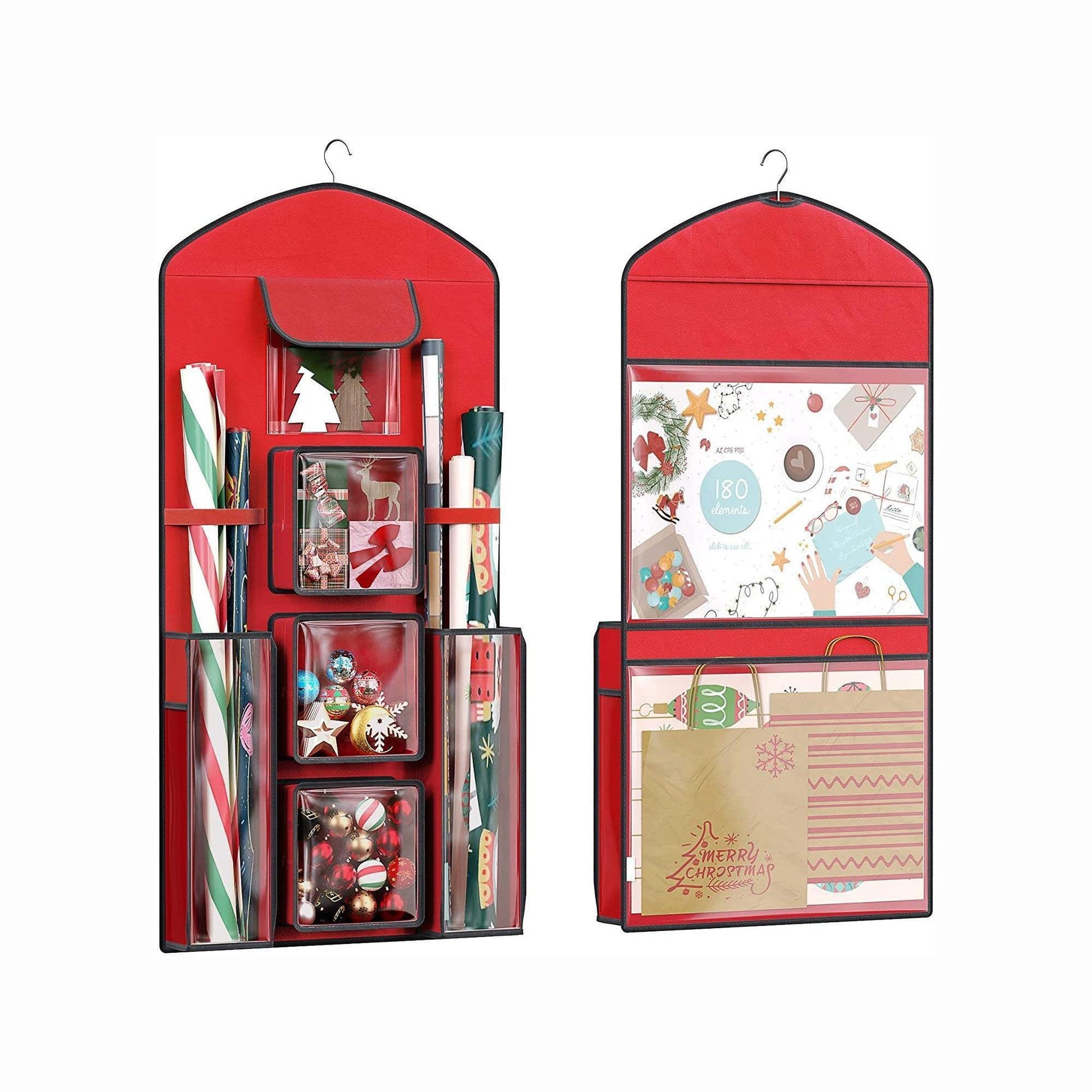 Red Storage Hanging Bag for Closet FredCo