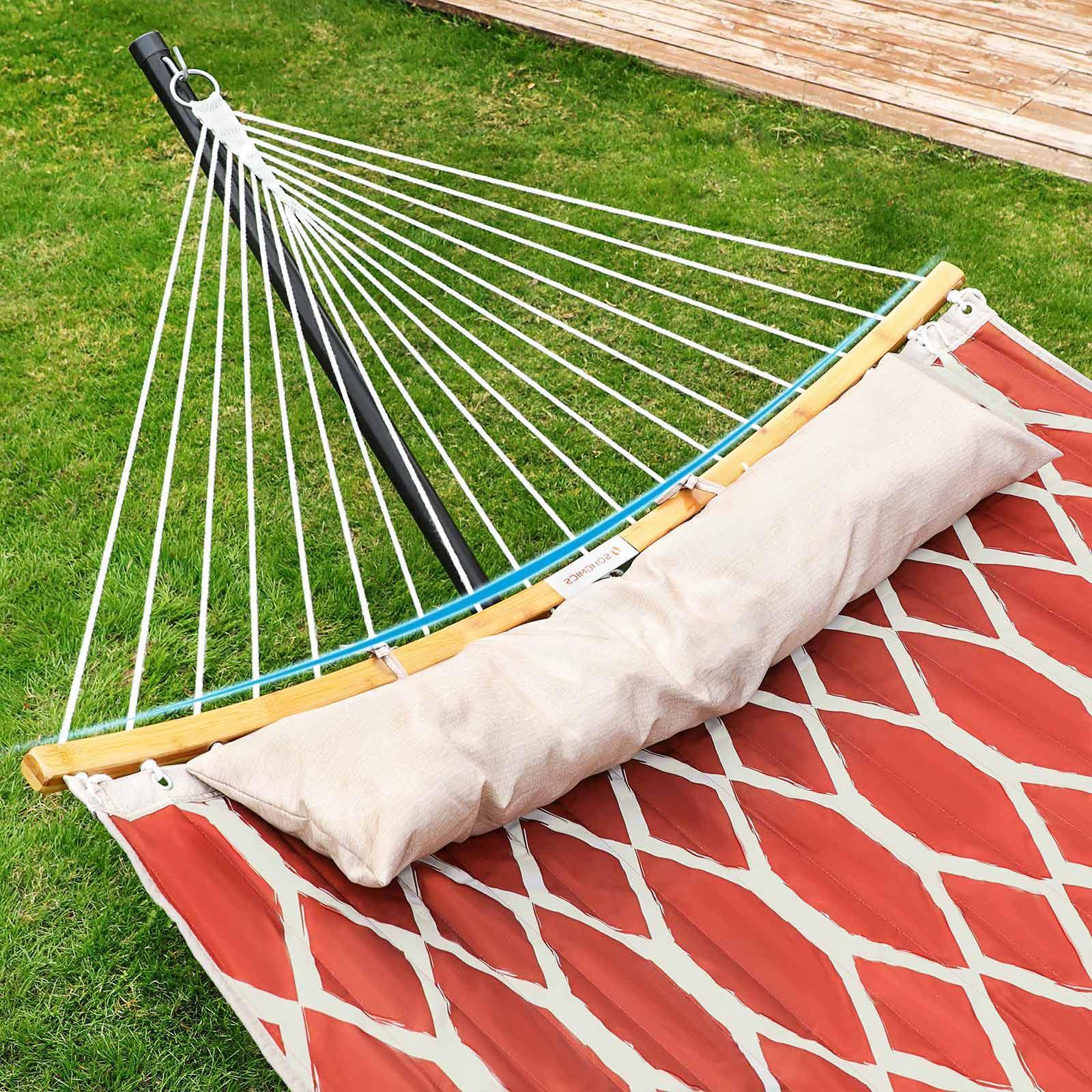 Red/White Outdoor Hammock for 2 People FredCo