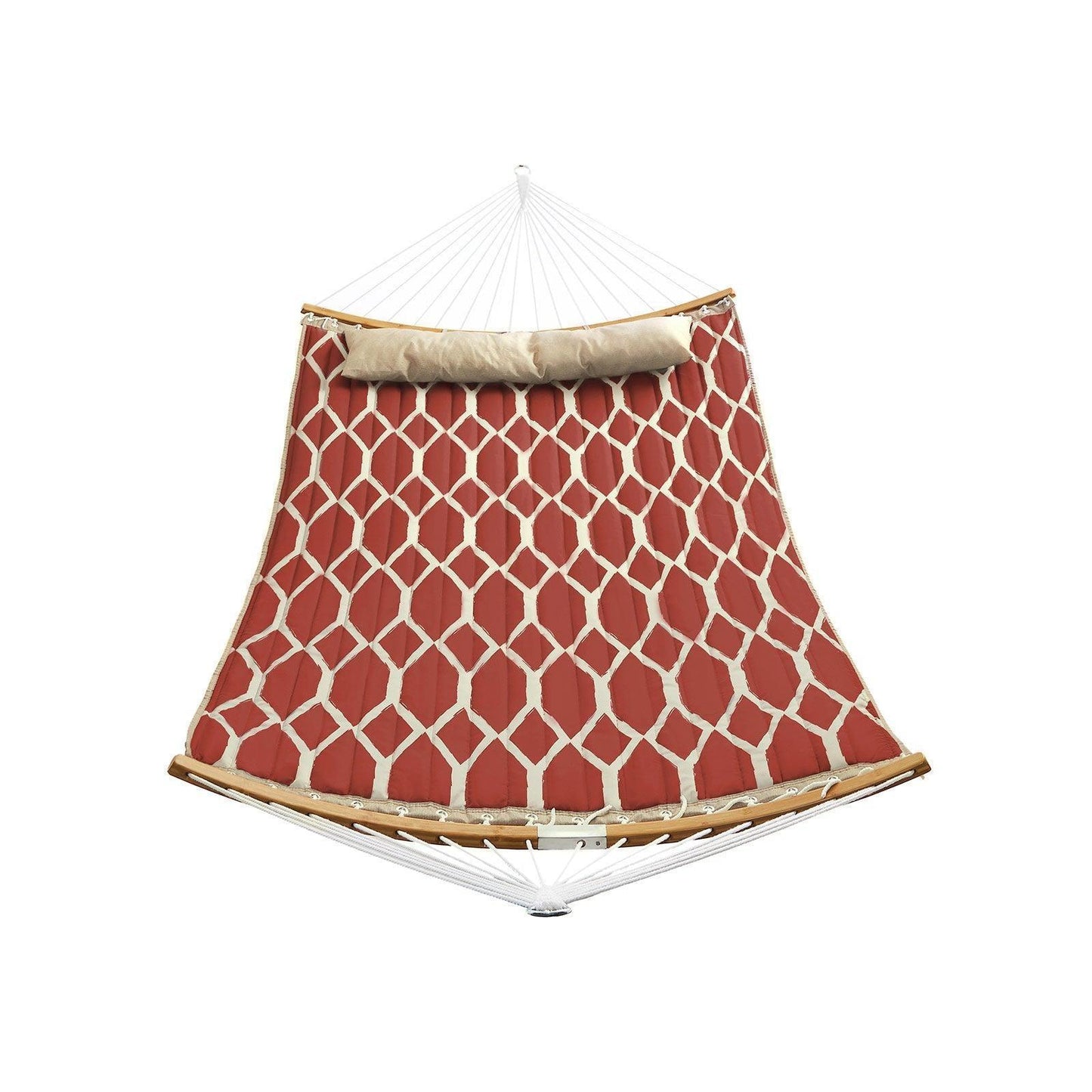 Red/White Outdoor Hammock for 2 People FredCo