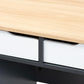 Reed Mid-Century Modern 2-Drawer Multicolor Wood Computer Desk FredCo