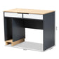 Reed Mid-Century Modern 2-Drawer Multicolor Wood Computer Desk FredCo